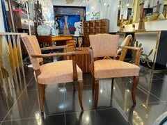 Pair 1940s Italian bridge chairs