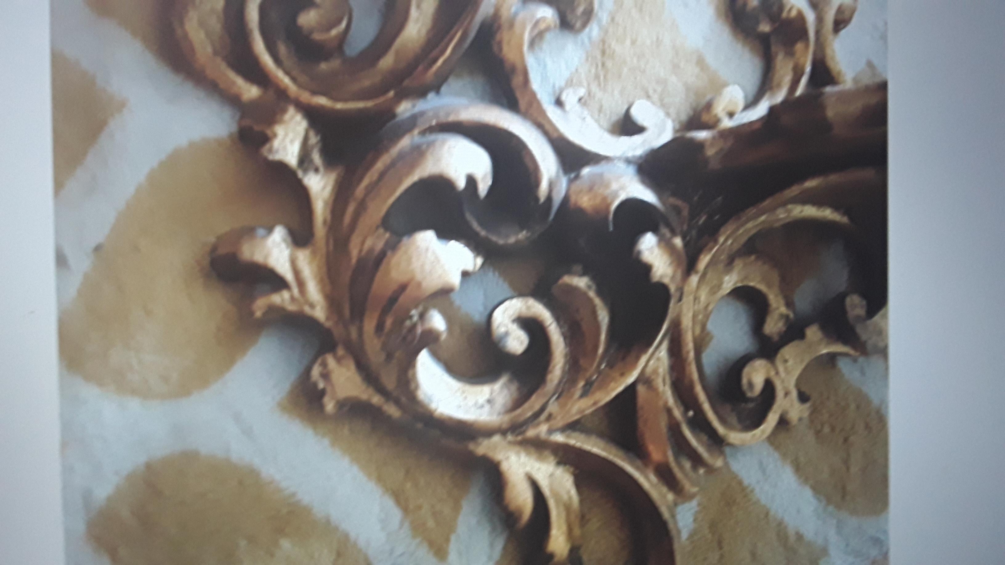 Pareja de soportes de pared de madera dorada de la época de Hollywood Regencia italiana de los años 40 en venta 1