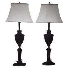 Vintage Pair 1940's Neoclassic Italian Provincial Table Lamps