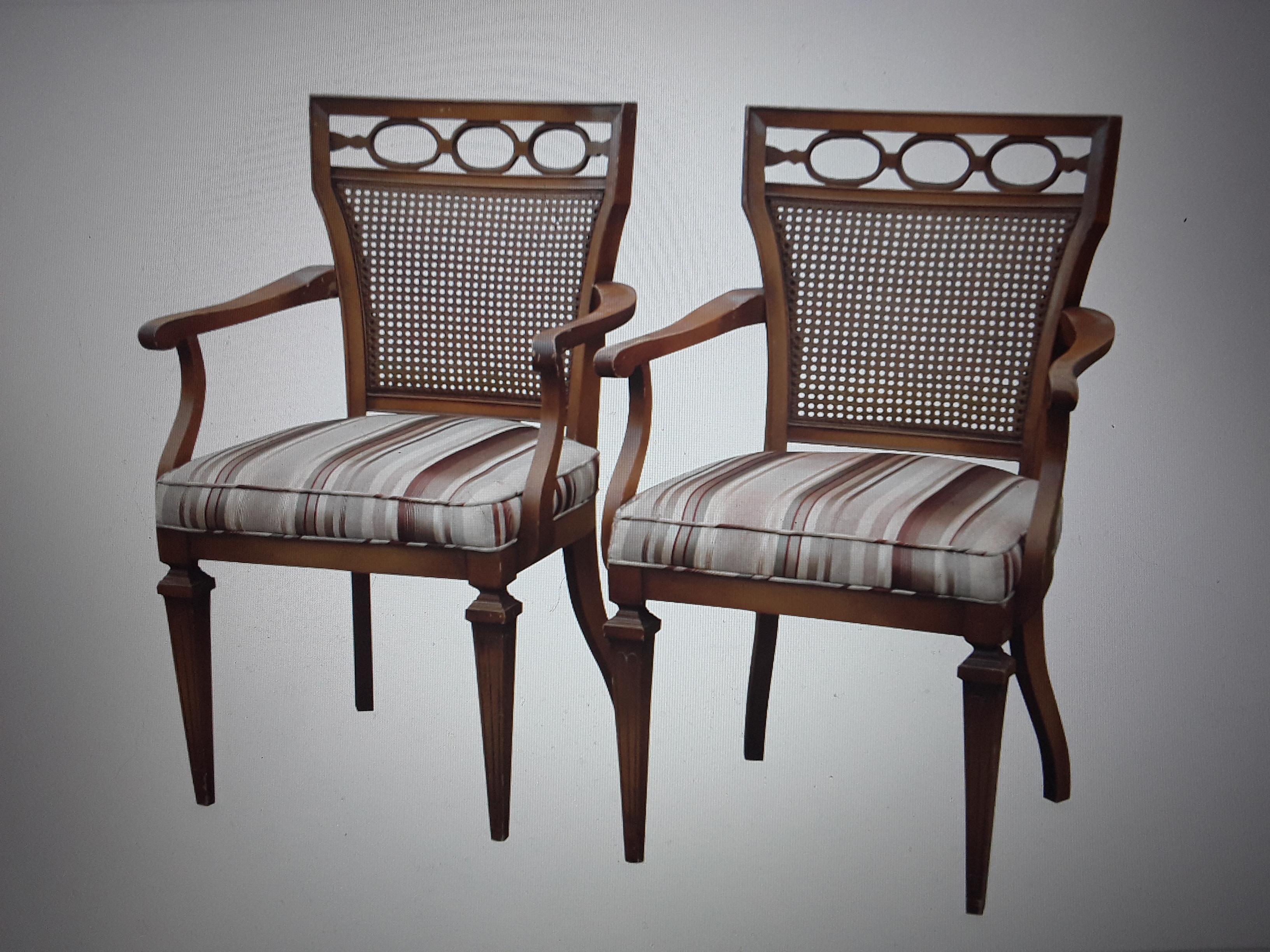 Pair 1940's Neoclassical style Occasional/ Accent/ Side Chairs For Sale 6