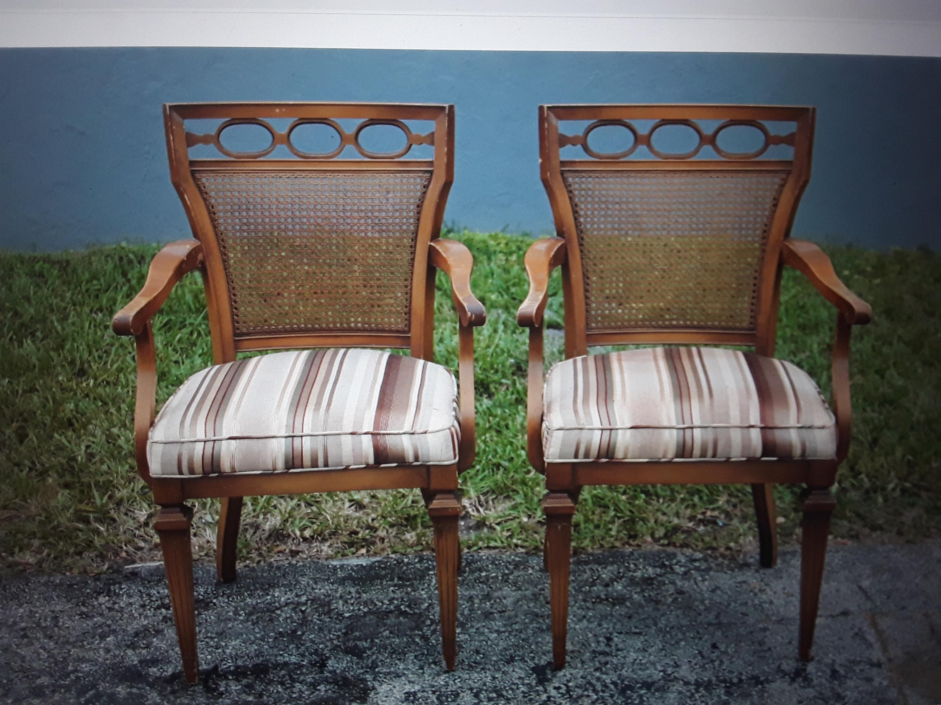 American Pair 1940's Neoclassical style Occasional/ Accent/ Side Chairs For Sale