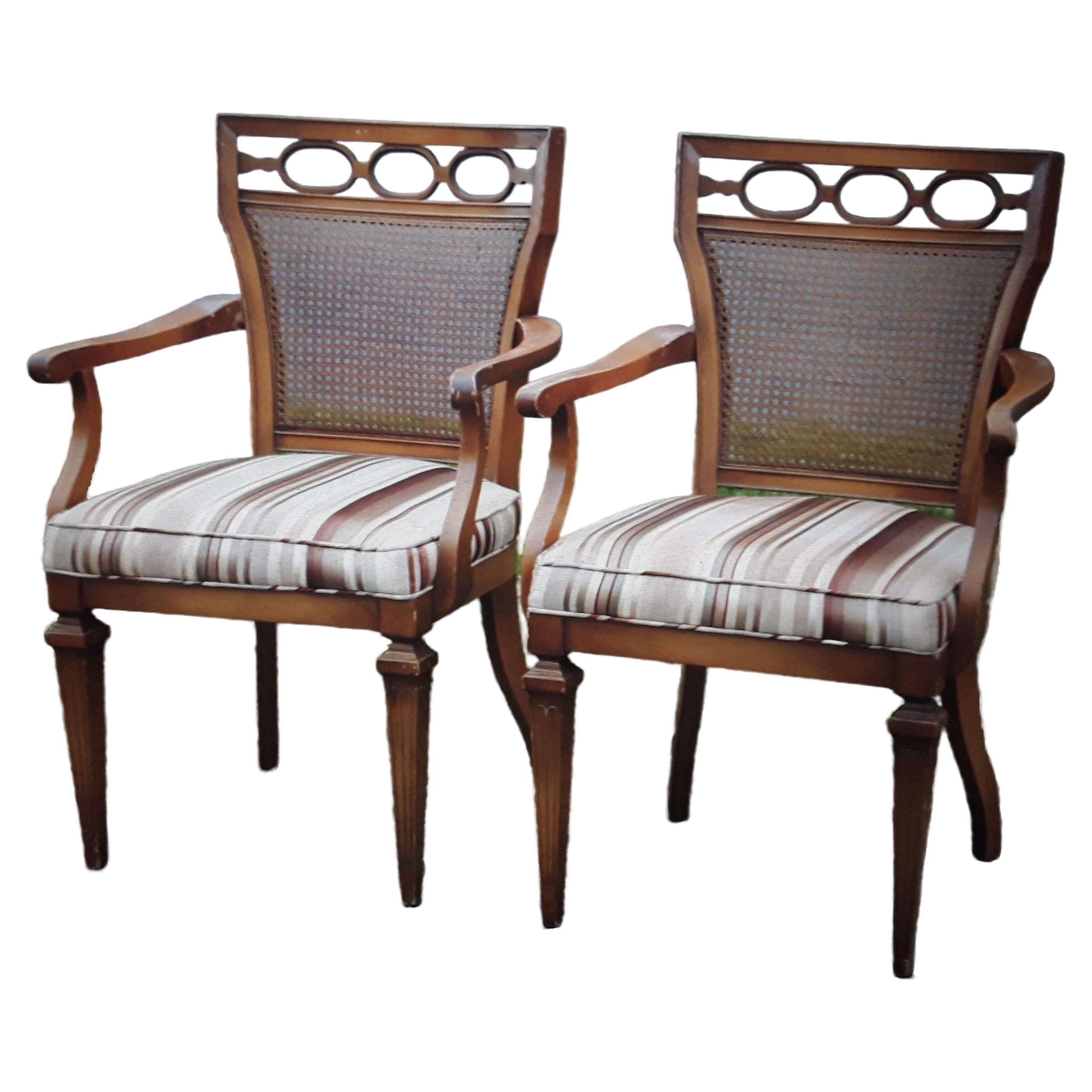 Pair 1940's Neoclassical style Occasional/ Accent/ Side Chairs