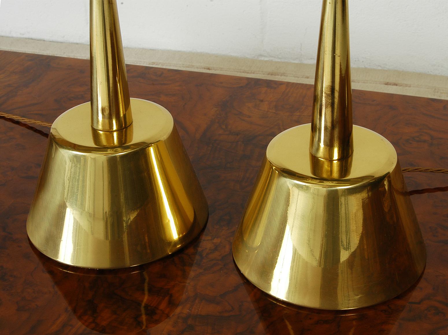 1950s American Mid-Century Modern Table Lamps Rembrandt Hollywood Regency, Pair For Sale 2