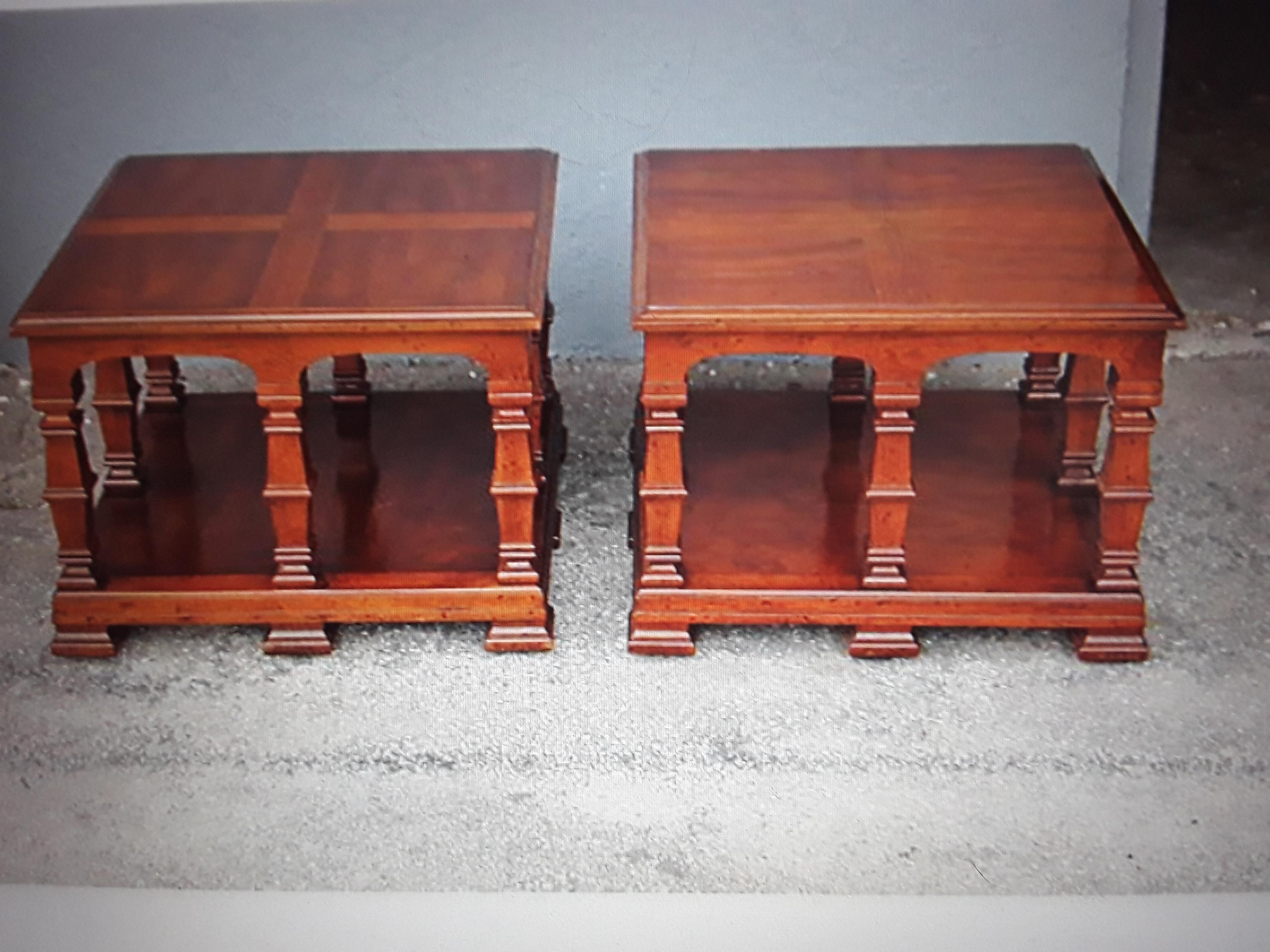 Pair 1950's Hollywood Regency Heritage End Tables For Sale 2