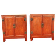 Pair 1950s Mid Century Modern Bachelors Chests/ Night Stands