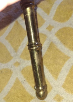 Pair 1950s Mid Century Tall Bronze Bamboo Wall Sconces by Maison Bagues France