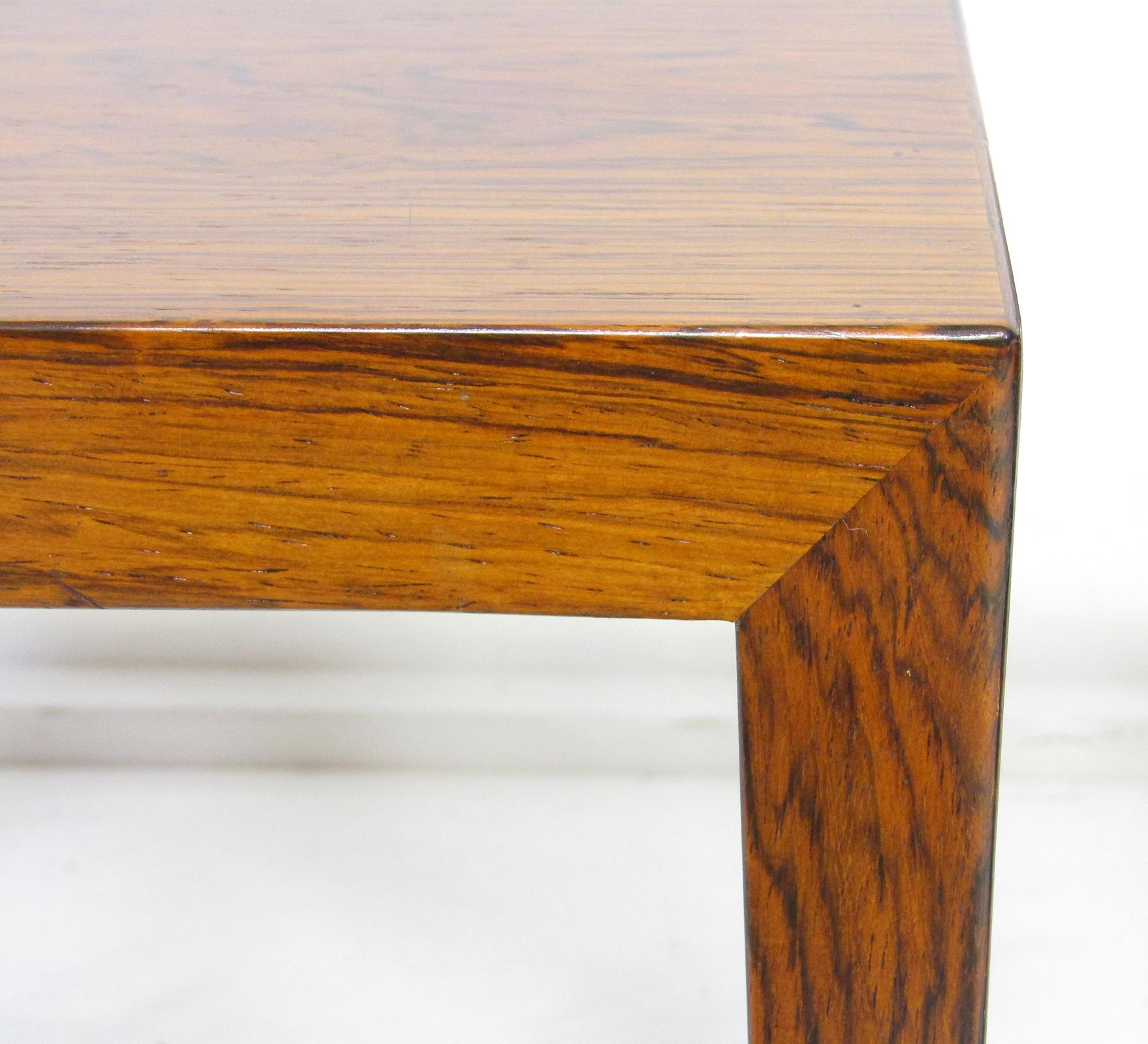 Pair 1960s Danish Rosewood Bedside Lamp Tables By Severin Hansen For Haslev For Sale 4