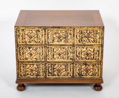 Pair 1960's John Widdicomb Painted and Gilt Mahogany Bedside Chests