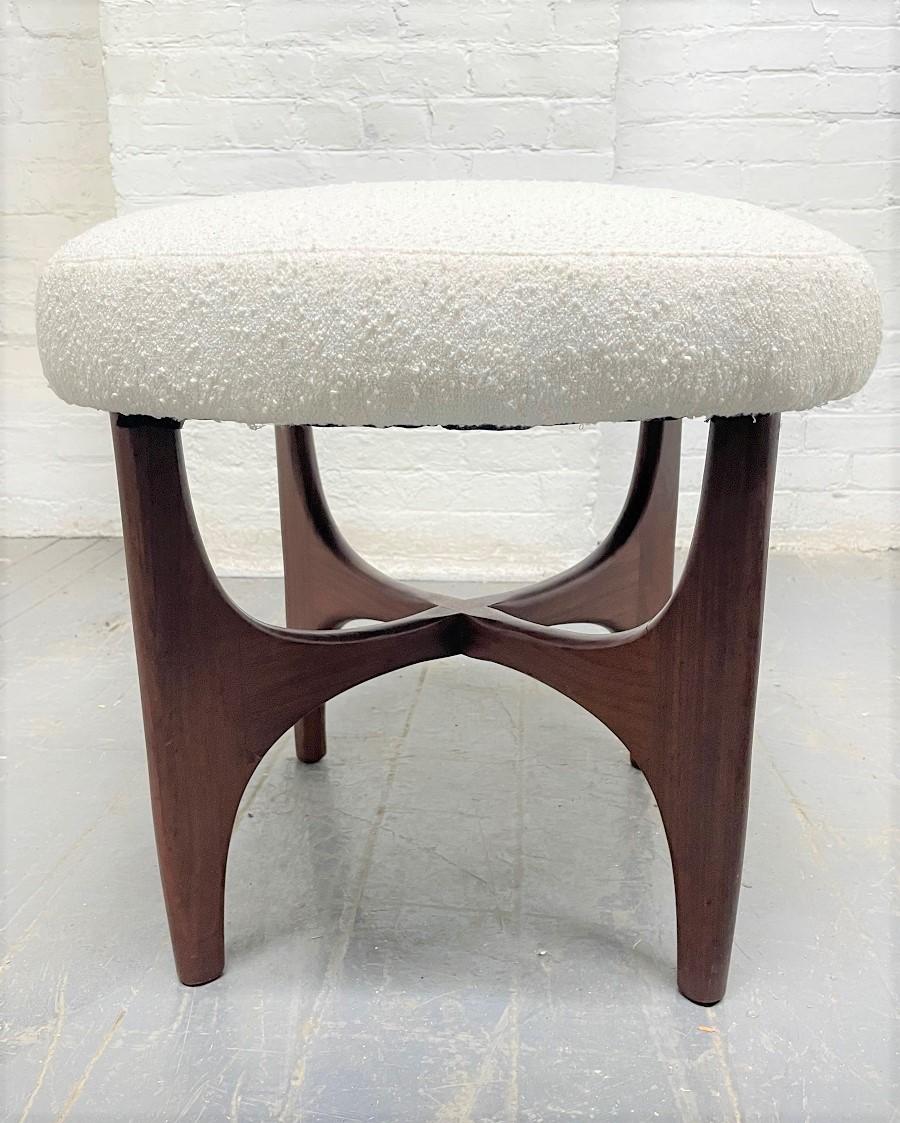 boucle dressing table stool