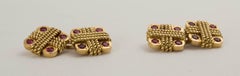 Van Cleef & Arpels 1960's Gold and Ruby Cufflinks