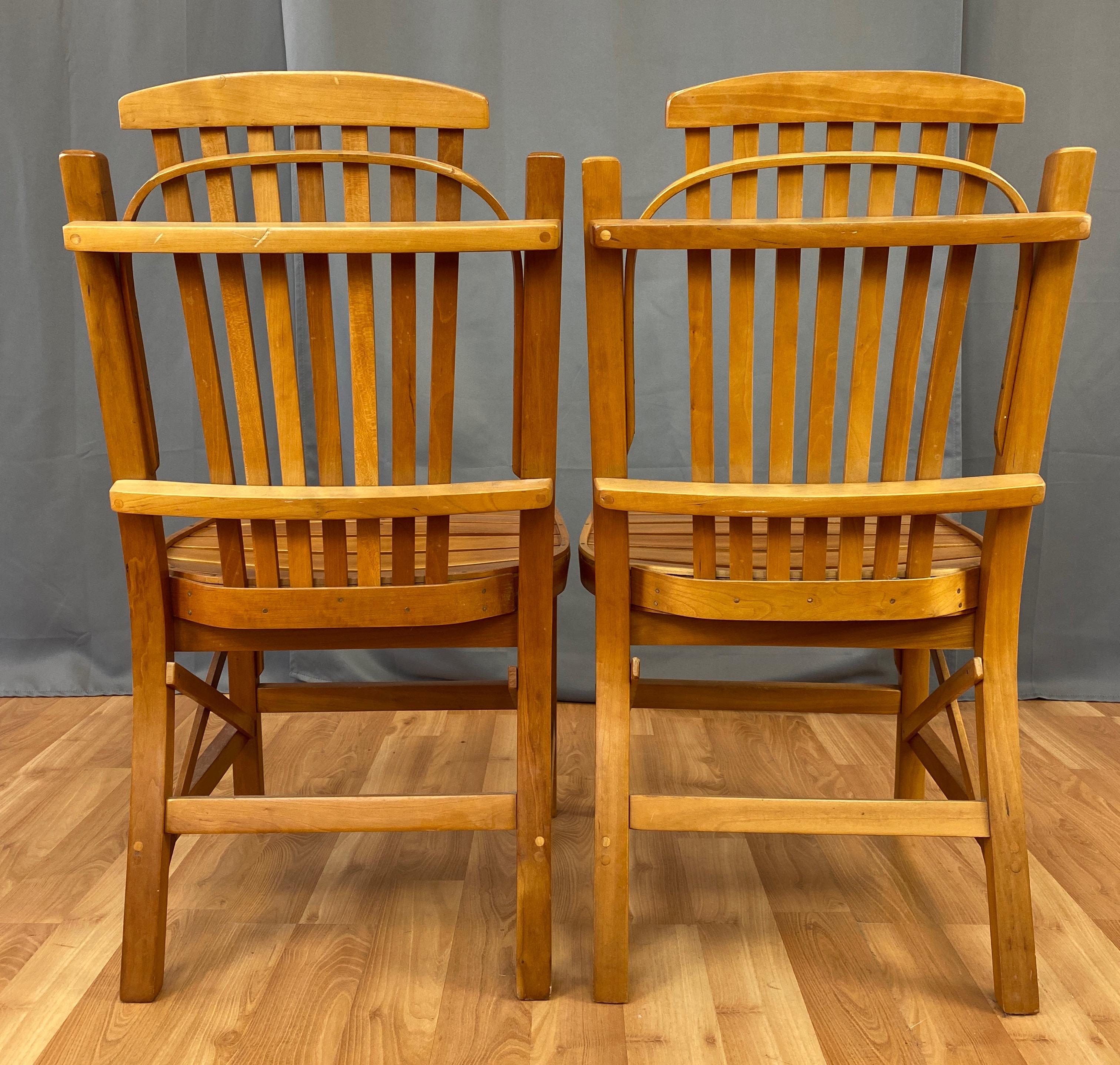 Pair of 1970s Amish Dining or Side Chairs 2