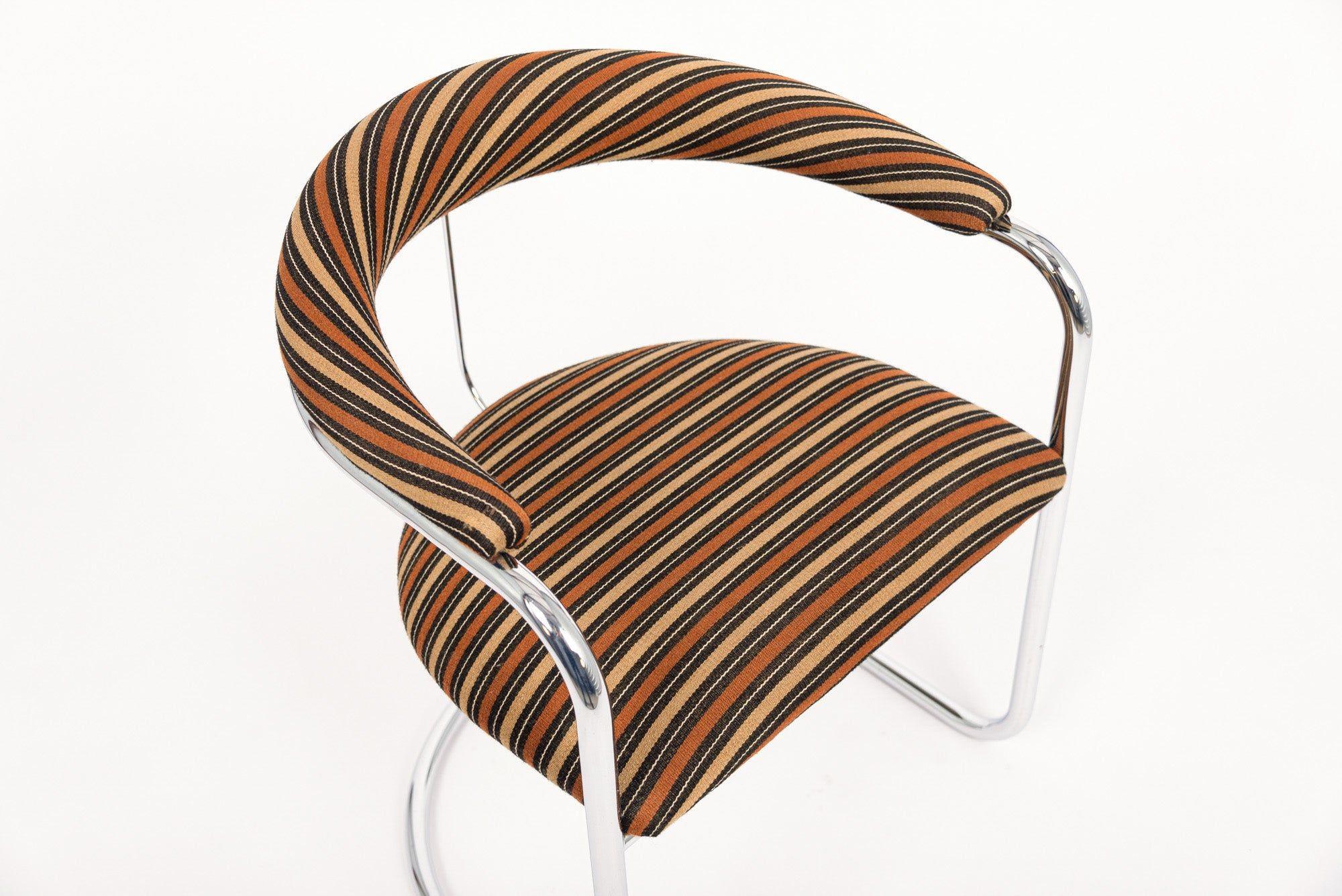 Late 20th Century Pair 1970s Mid Century Dining Chairs by Anton Lorenz for Thonet