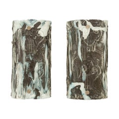 Pair 1970s Murano Glass Sconces