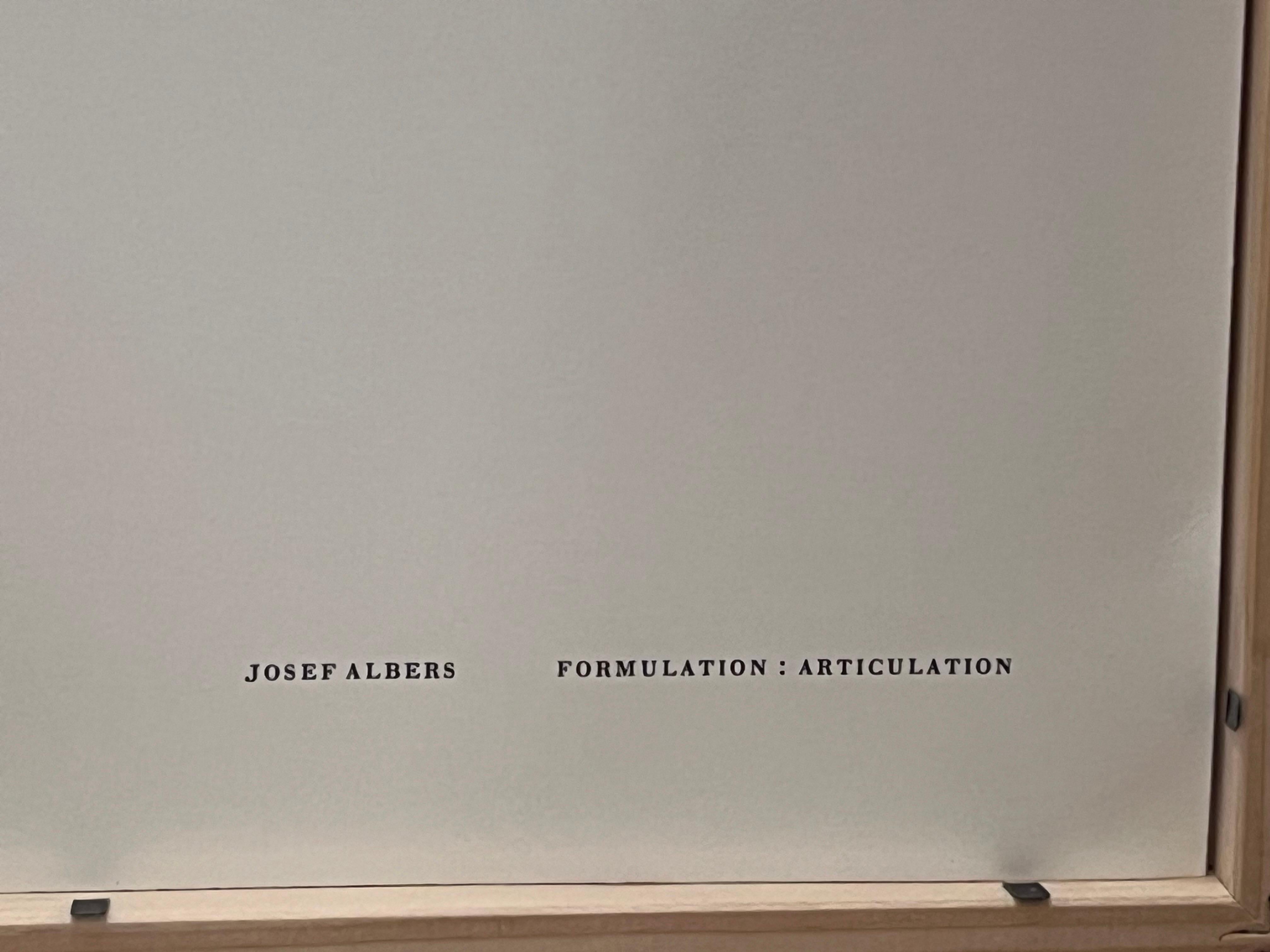 Pair 1972 Josef Albers Formulation Articulation Prints Harry Abrams Ives-Sillman For Sale 6