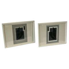 Pair 1972 Josef Albers Formulation Articulation Prints Harry Abrams Ives-Sillman
