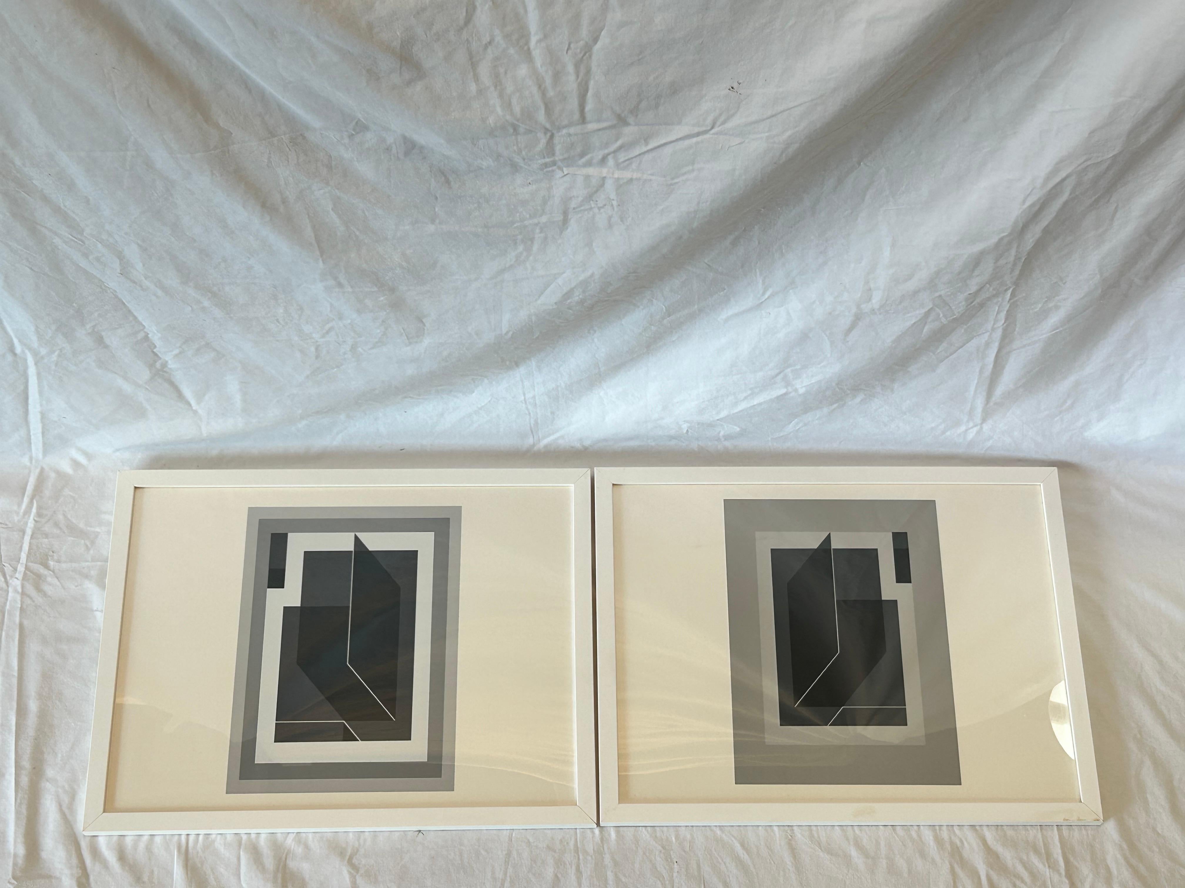 Paper Pair 1972 Josef Albers Formulation Articulation Prints Harry Abrams Ives-Sillman For Sale