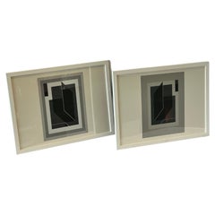 Pair 1972 Josef Albers Formulation Articulation Prints Harry Abrams Ives-Sillman