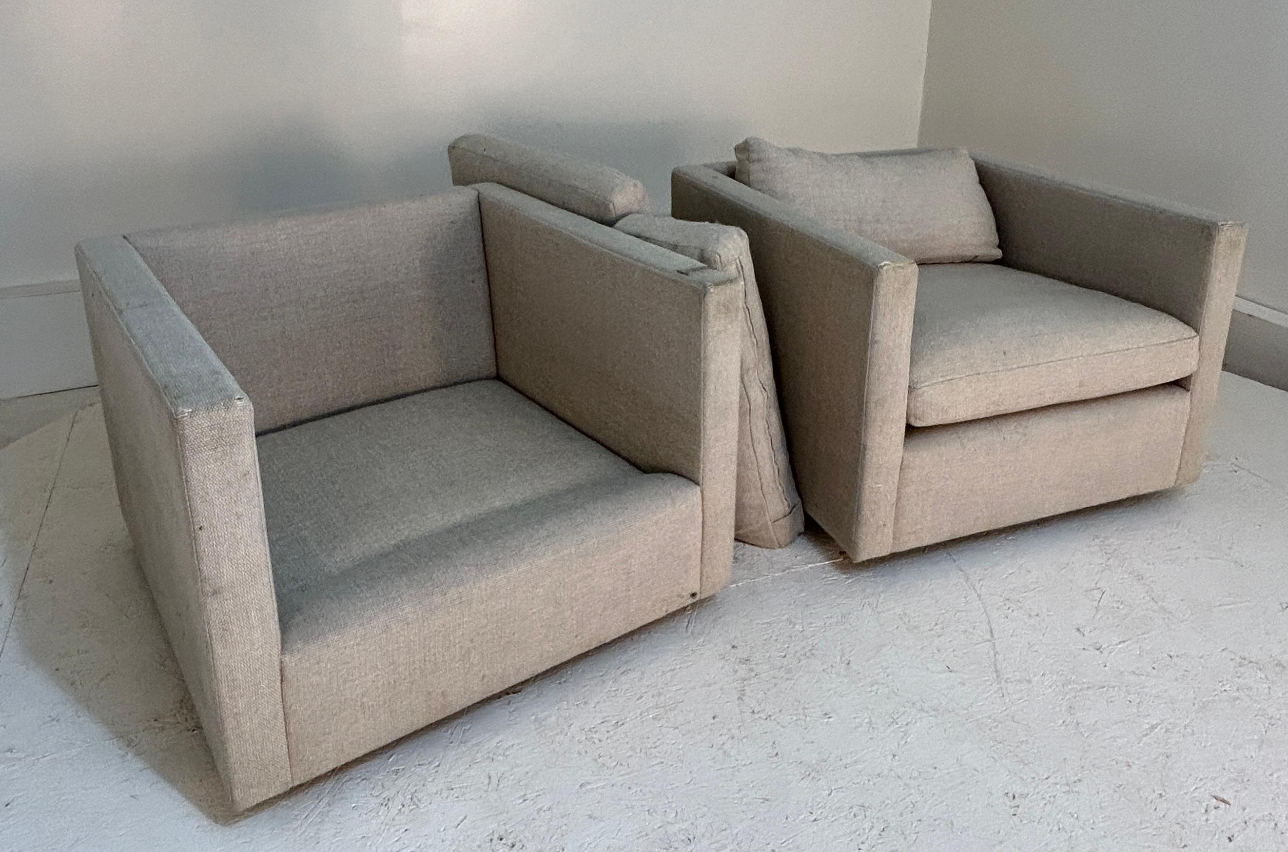 Pair 1979 Charles Pfister Club Chairs 2
