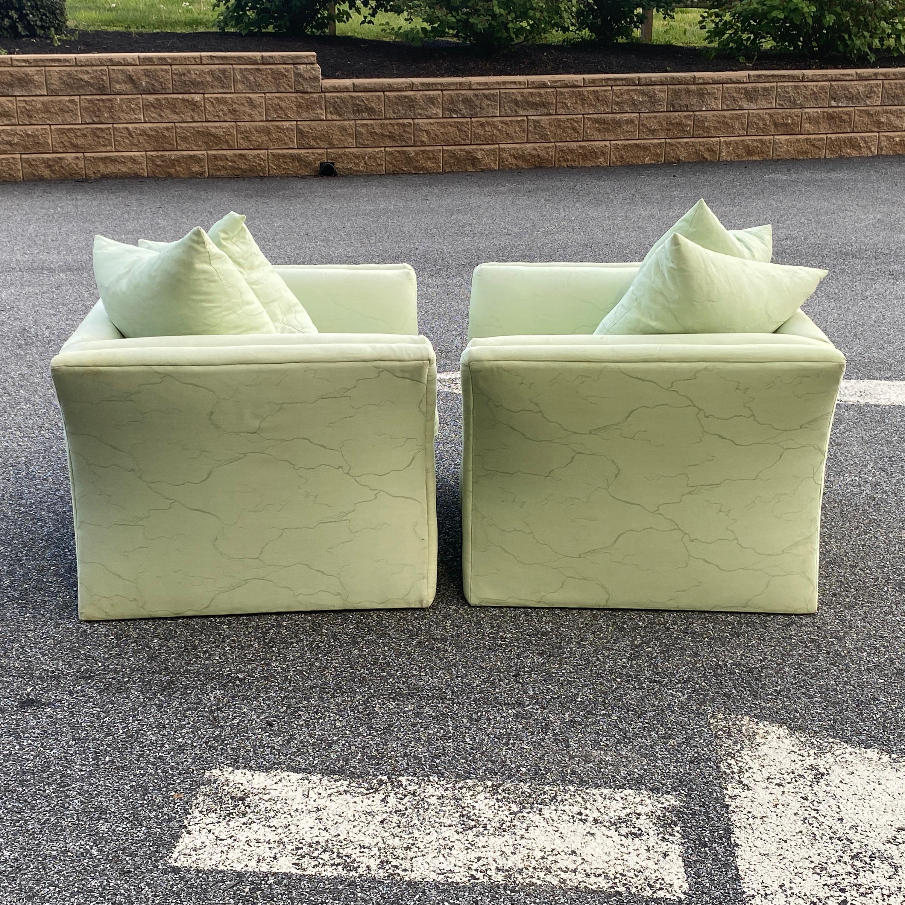 Pair 1980's Modern Royal Lounge Co. Lounge Chairs For Sale 10