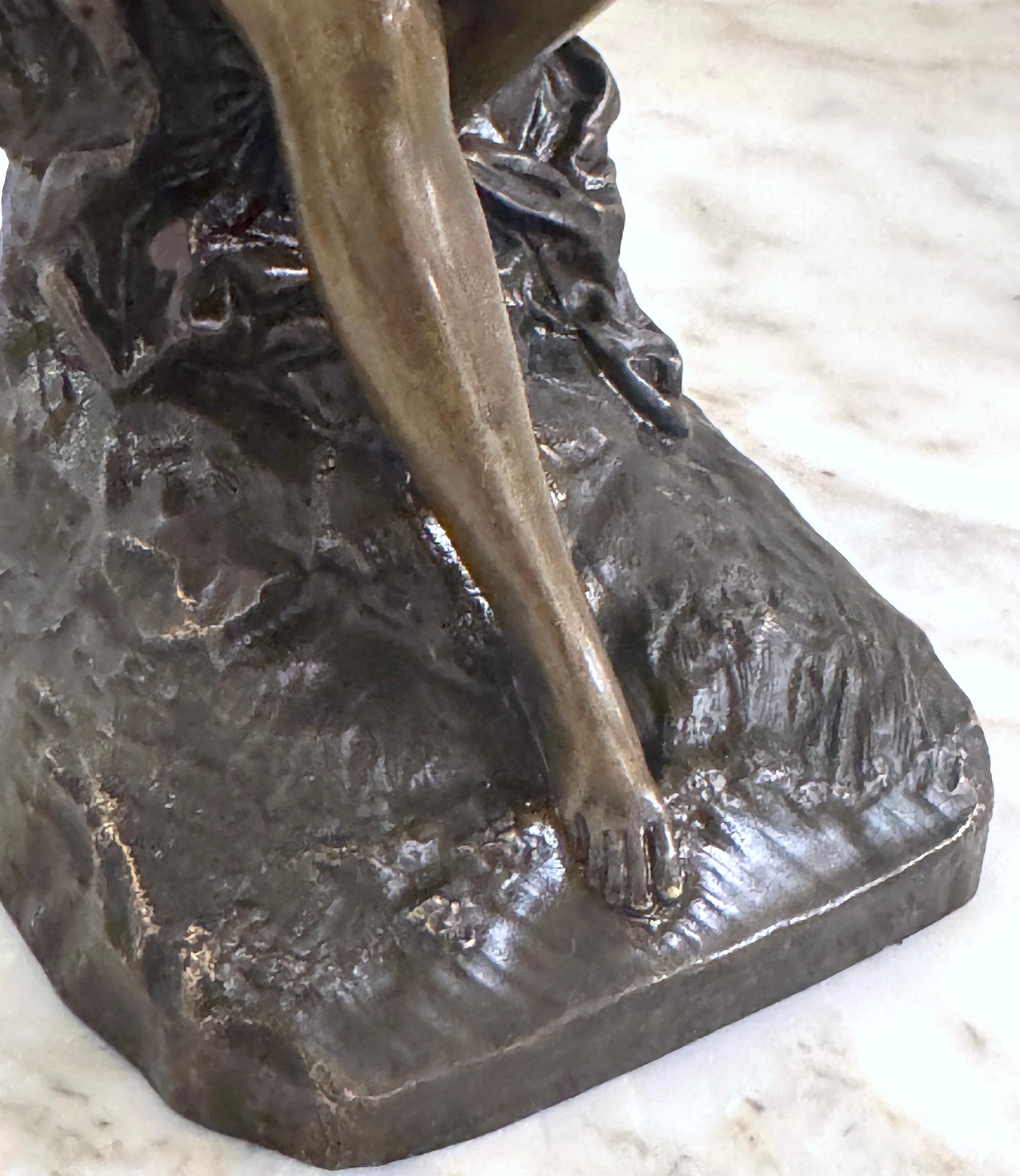Pair 19th C. Bronze Clodion School Bathing Beauty Bookends/ Sculptures For Sale 8