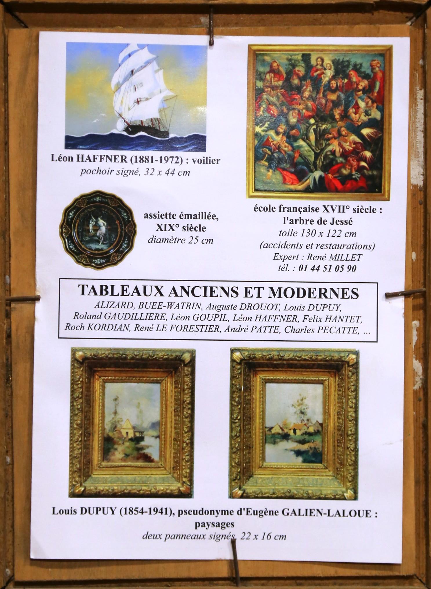 Pair 19th C. French Oil Paintings on Board Signed L. Dupuy for E. Galien-Laloue im Angebot 7