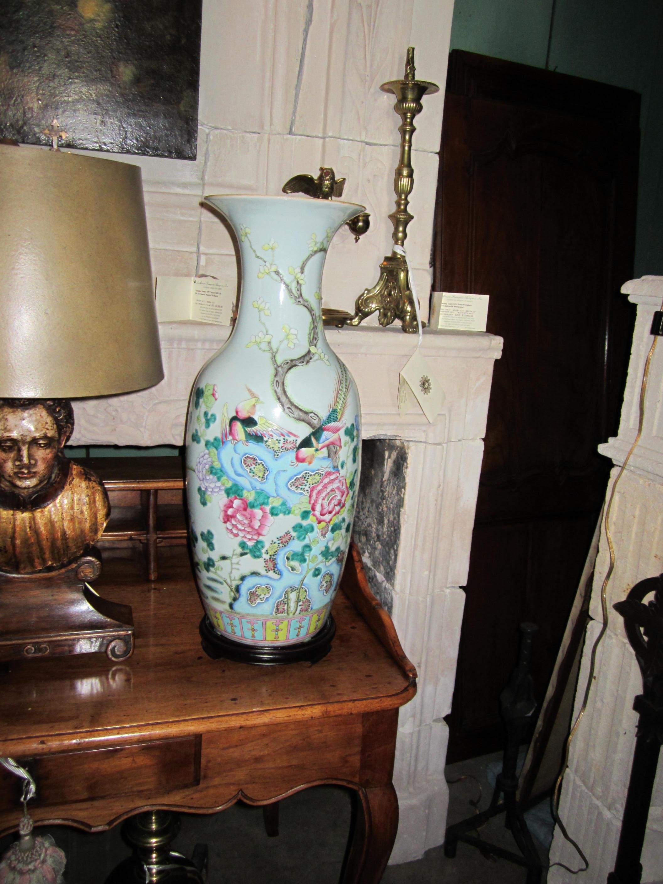 Pair 20th C. of Guangxu period Chinese Porcelain Vases Decorative Object CA LA For Sale 15