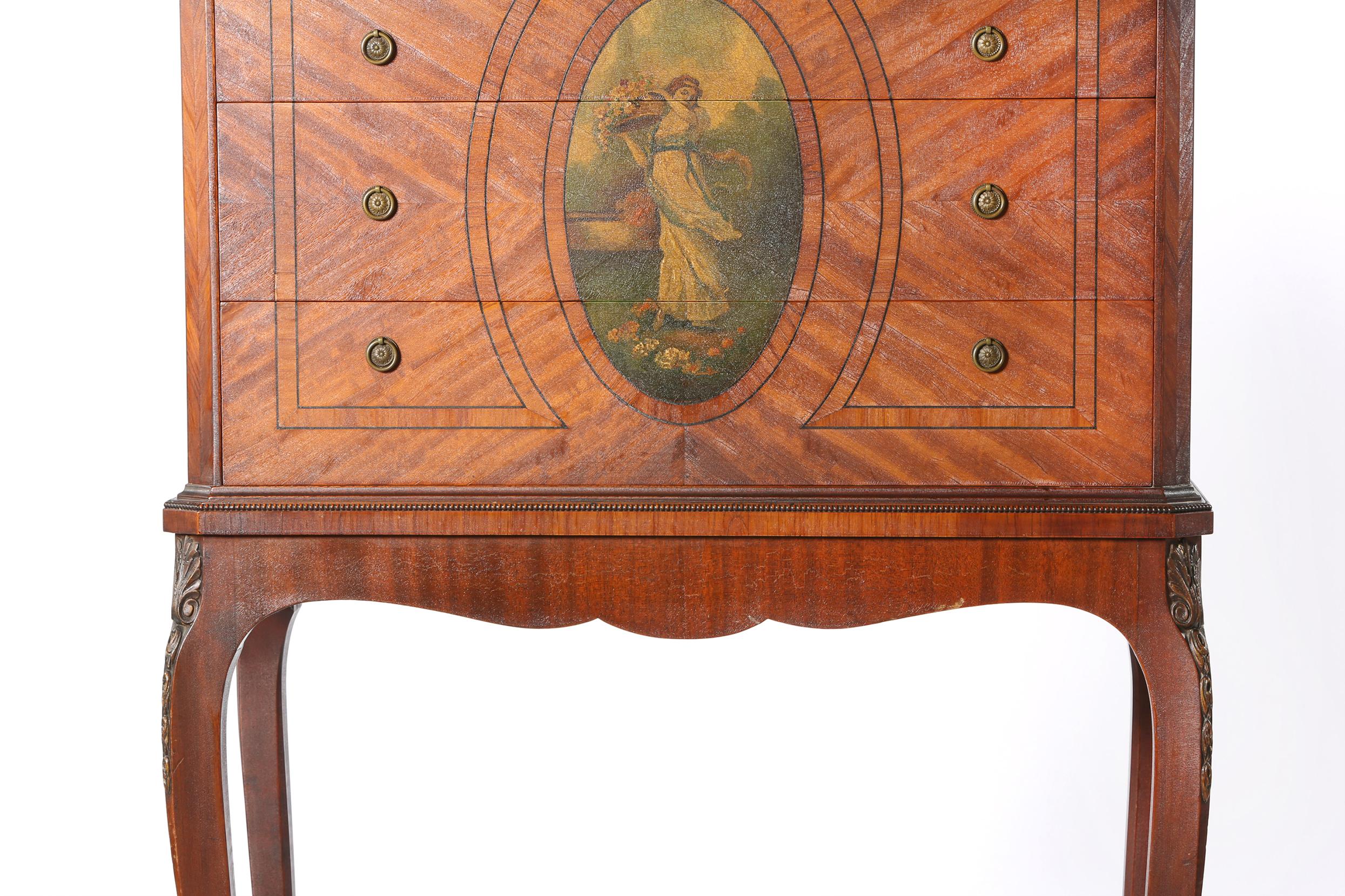 Early 19th Century Pair of 19th Century Adams Style Satinwood Tables or Chests For Sale