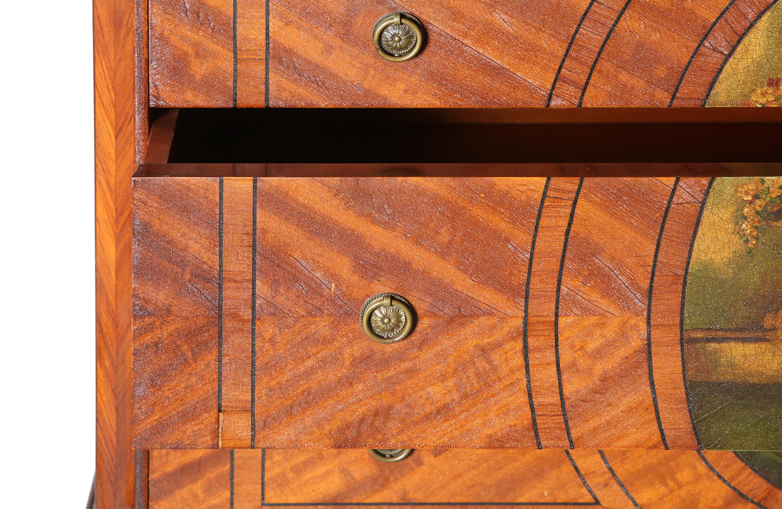 Pair of 19th Century Adams Style Satinwood Tables or Chests For Sale 2
