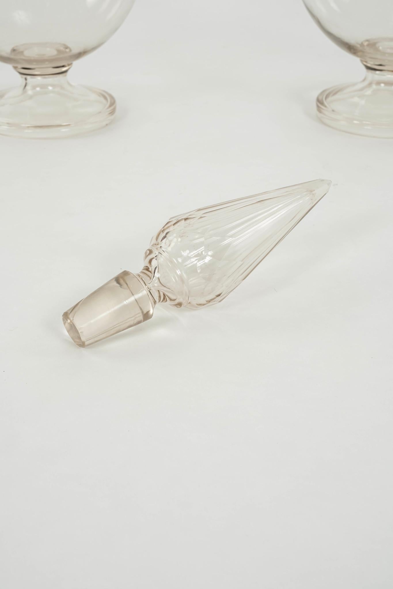 Pair 19th Century Apothecary Pharmacy Glass Carboys For Sale 6