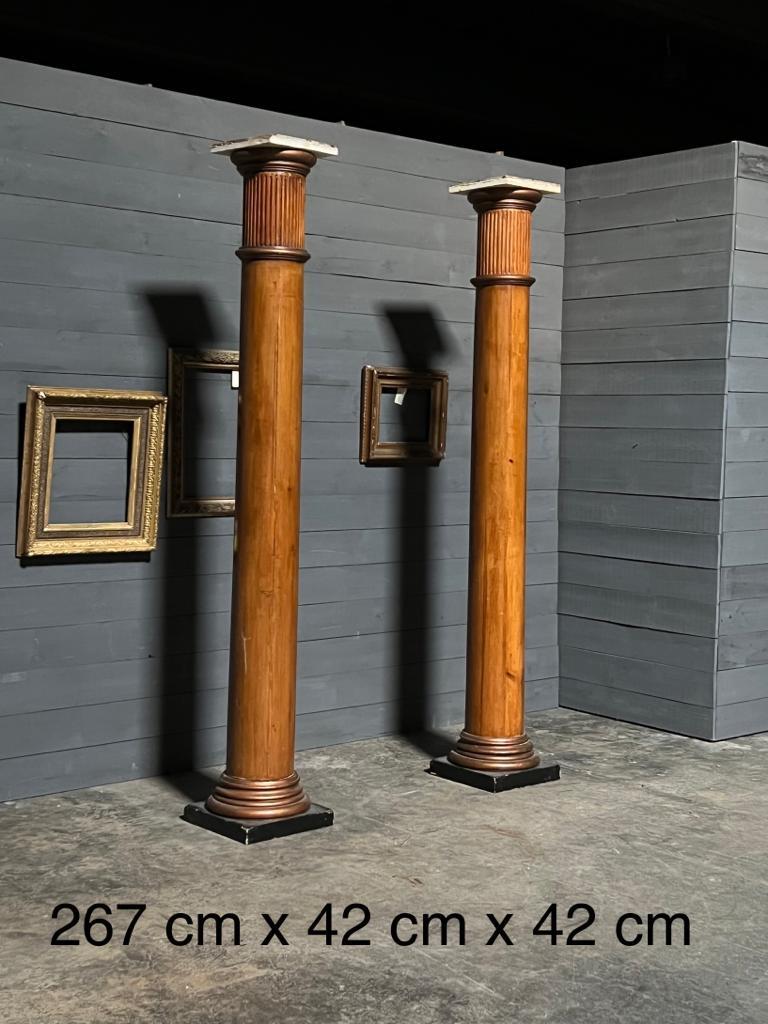 Paire de colonnes architecturales du 19e siècle  en vente 1
