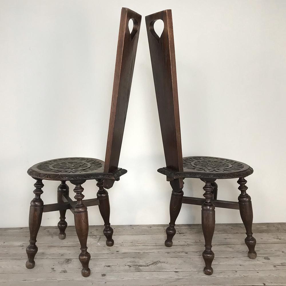 Pair of 19th Century Black Forest Chairs 2