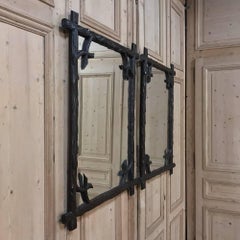 Pair of 19th Century French Black Forest Mirrors