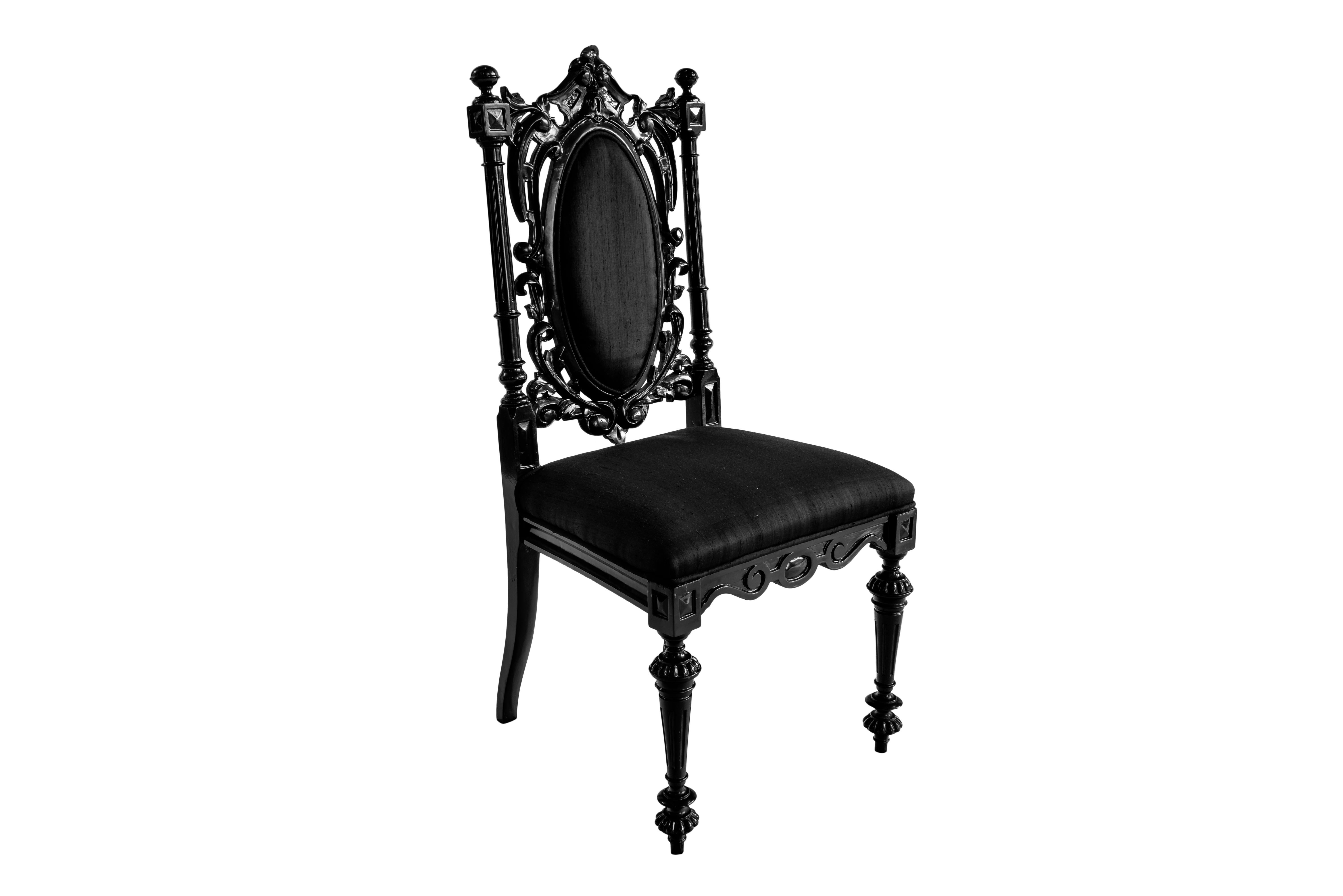 fancy black chair