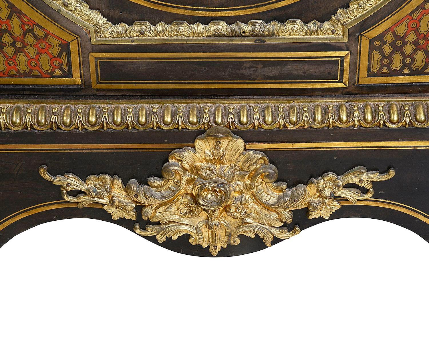 Pair 19th Century Boulle pier cabinets In Good Condition For Sale In Brighton, Sussex