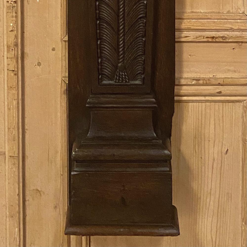 Oak Pair of 19th Century Carved Pilasters