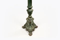 Pair 19th Century Cast Iron Candle Stands