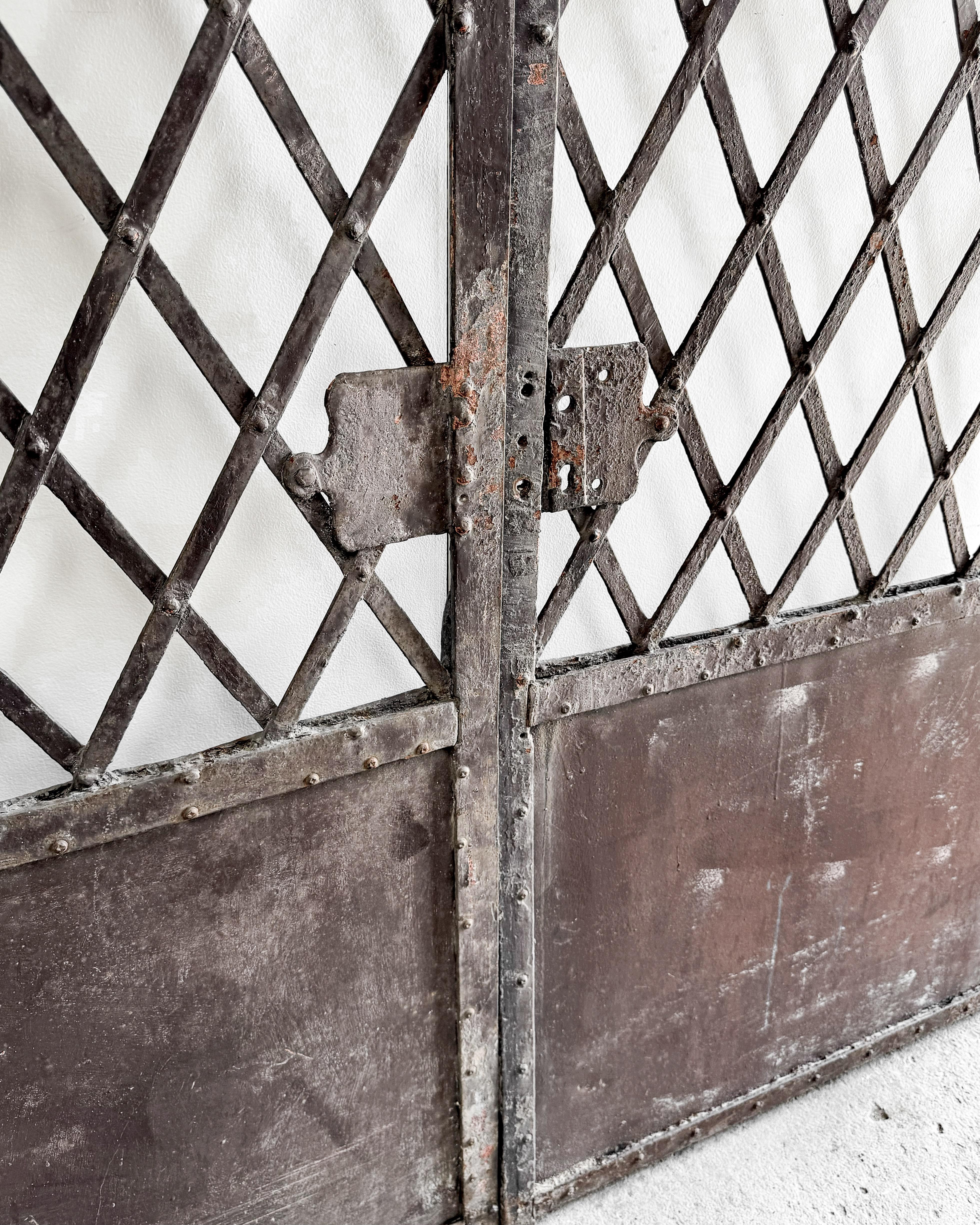 (Pair) 19th Century Cast Iron French Garden Gates 7