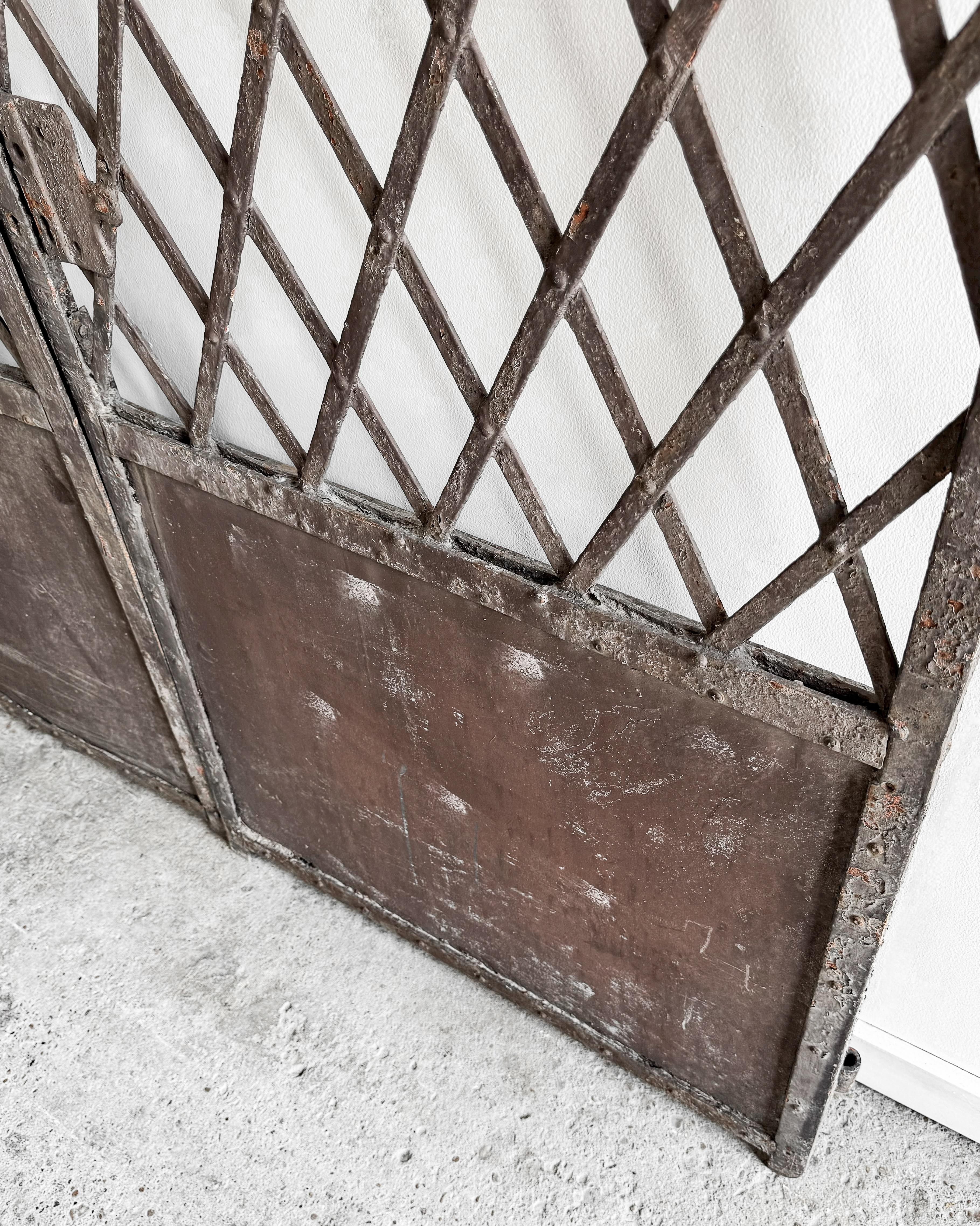 (Pair) 19th Century Cast Iron French Garden Gates 8