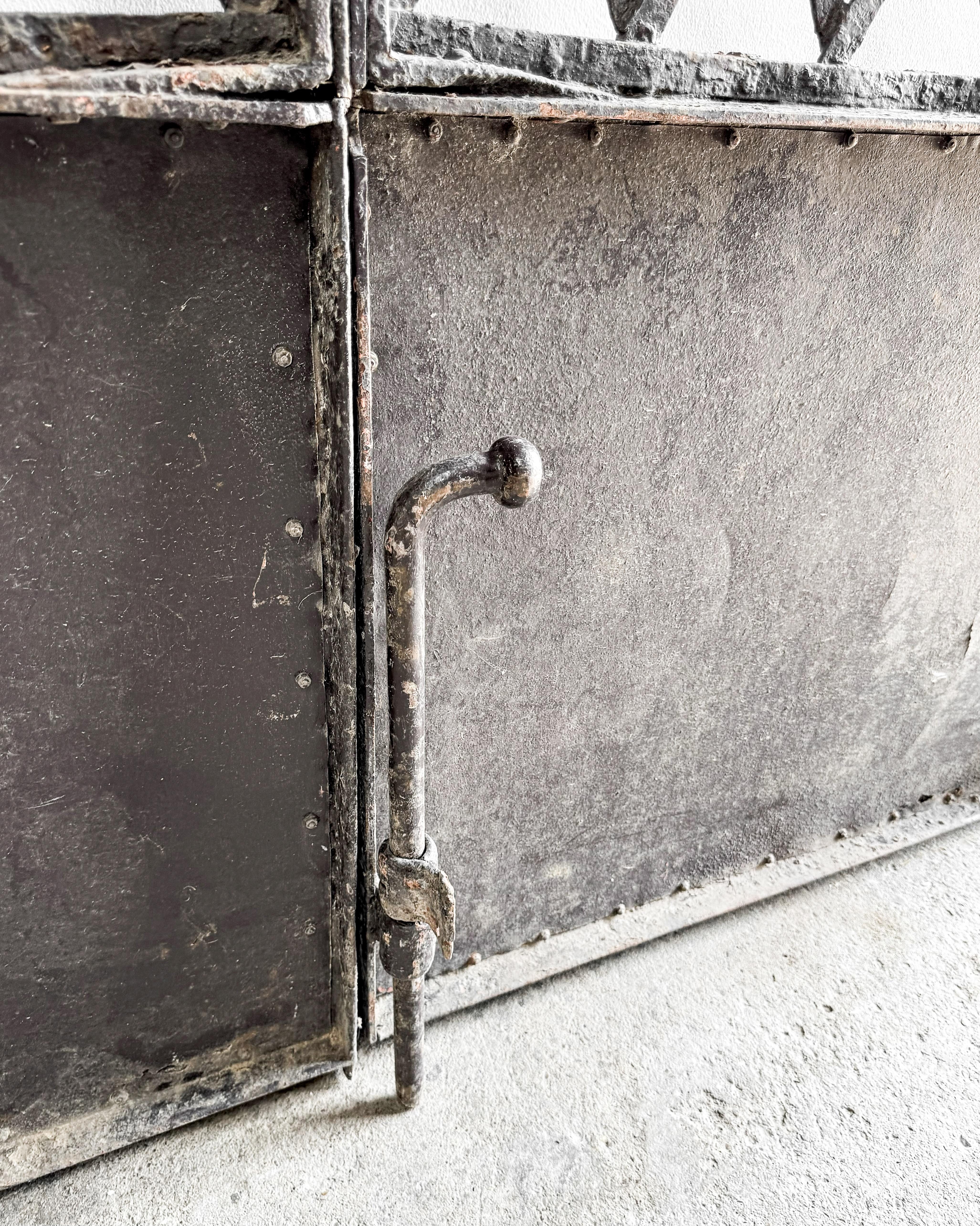 (Pair) 19th Century Cast Iron French Garden Gates 13