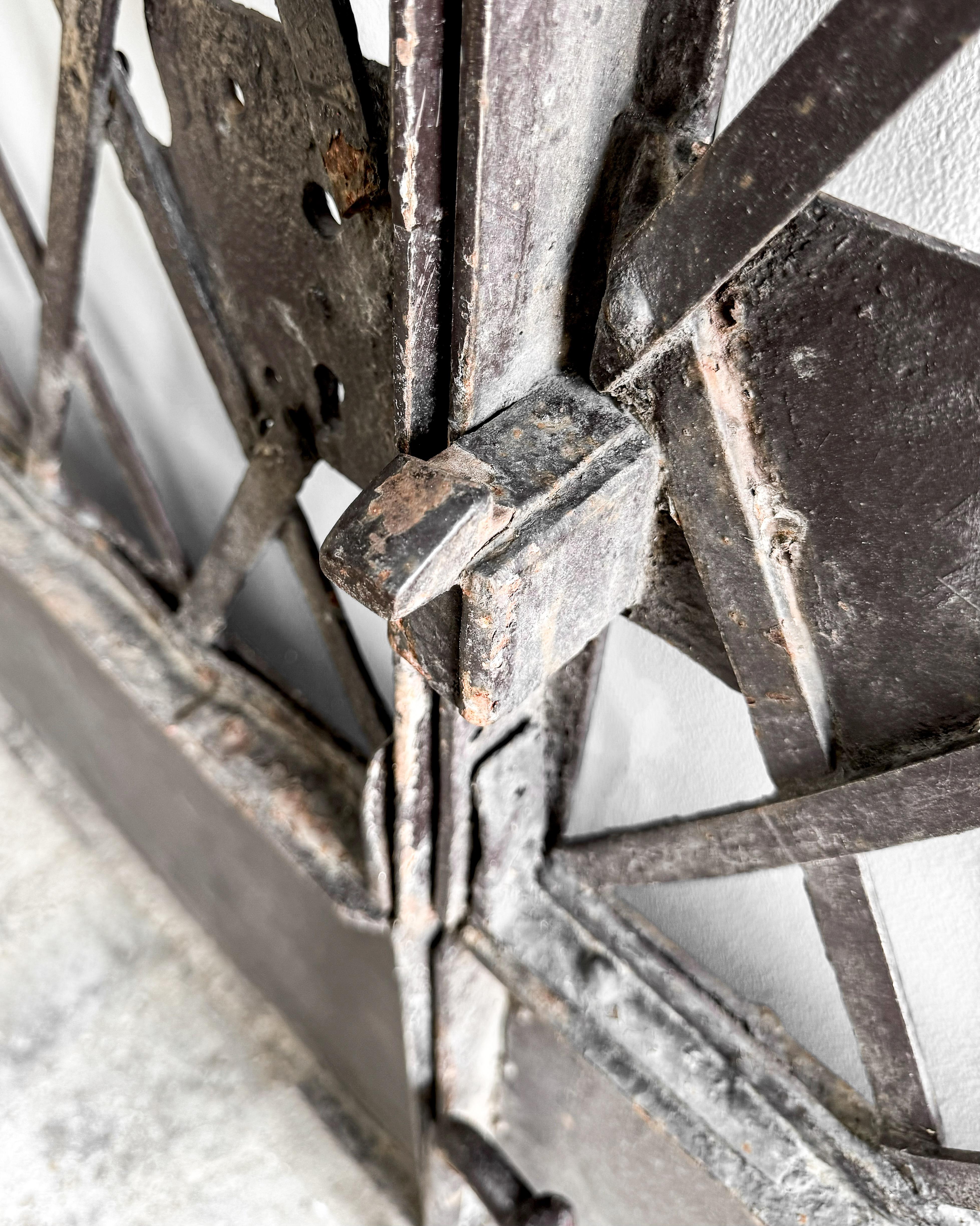 (Pair) 19th Century Cast Iron French Garden Gates 14
