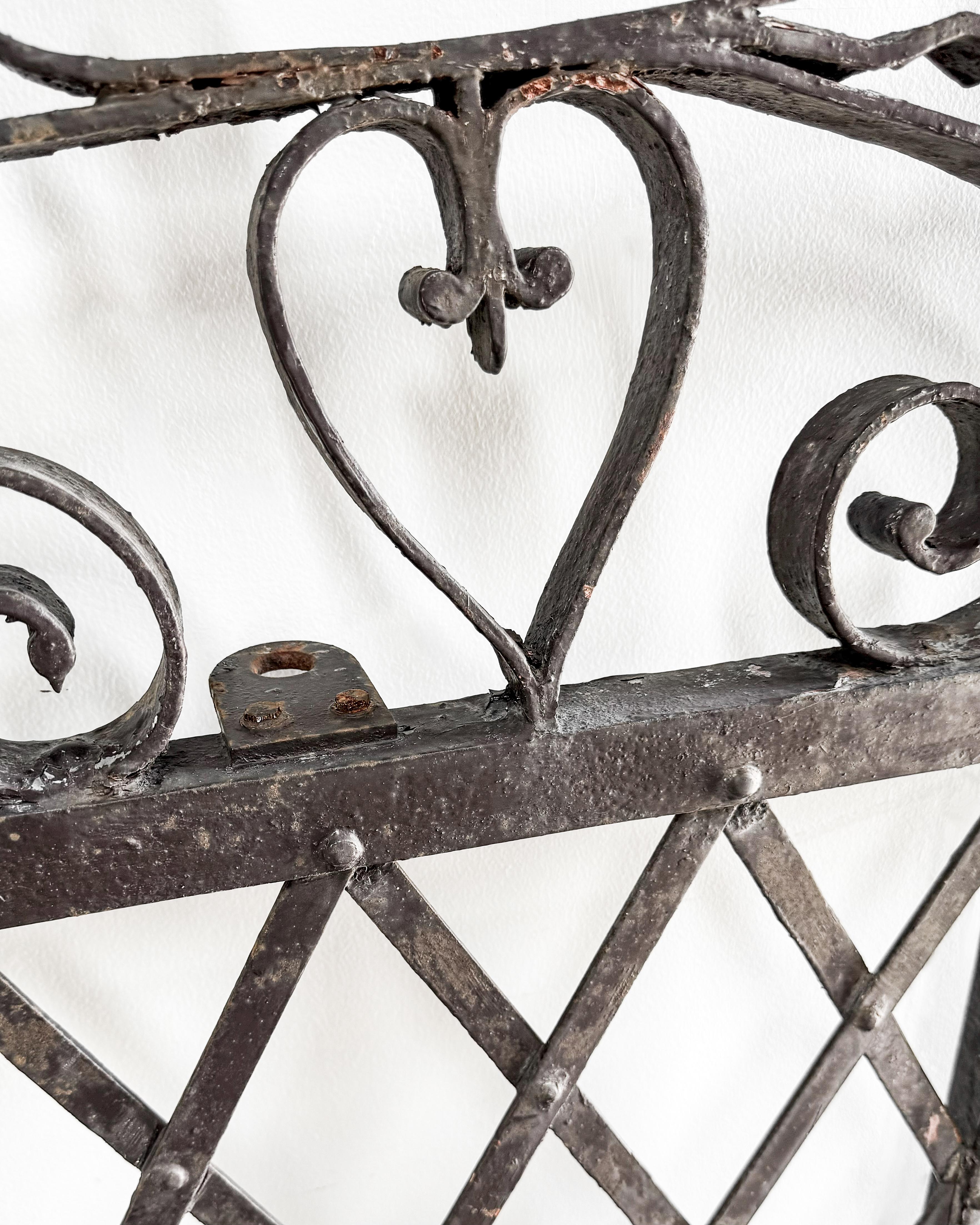 (Pair) 19th Century Cast Iron French Garden Gates 5