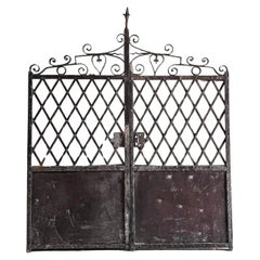 (Pair) 19th Century Cast Iron French Garden Gates