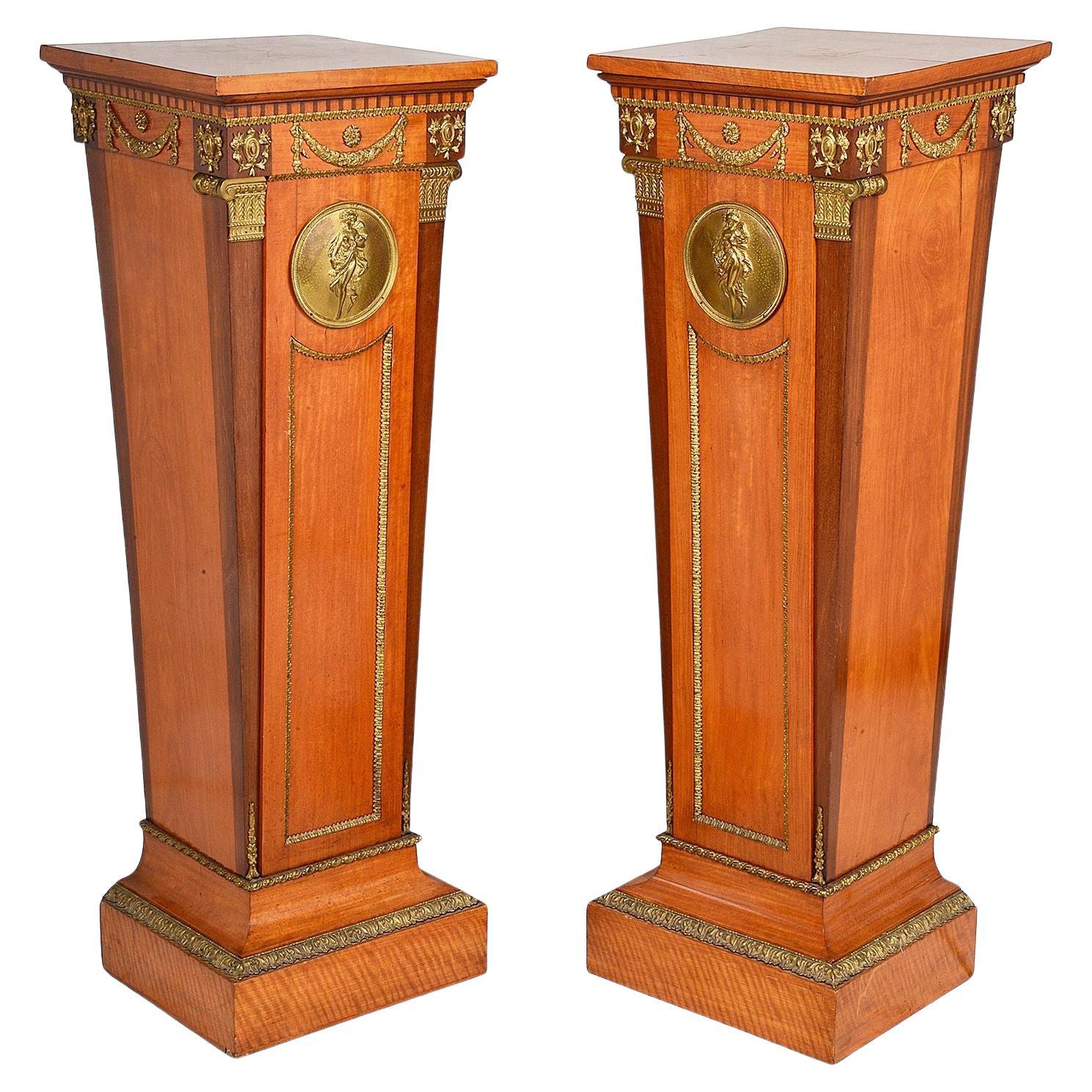 Pair 19th Century Classical Pedestals For Sale