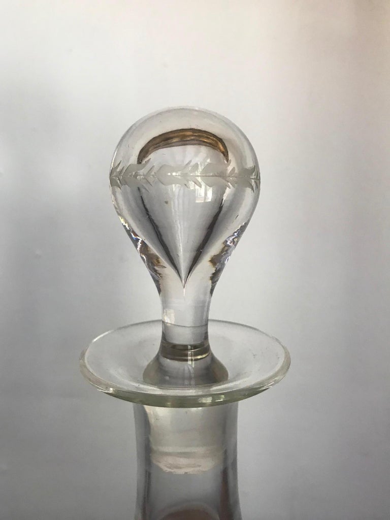 Pair of 19th Century Crystal Carafes/Decanters For Sale at 1stDibs