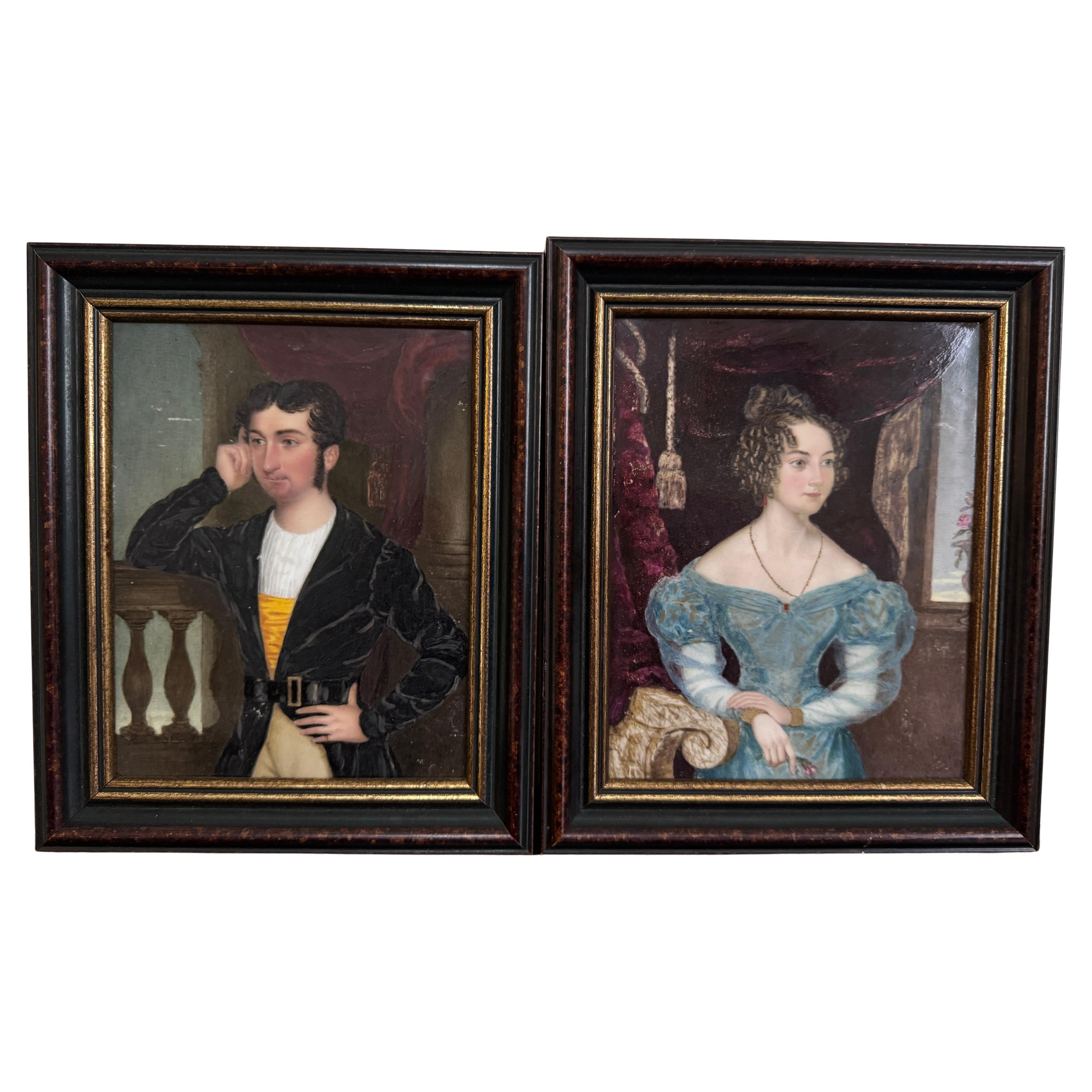 Pair 19th Century Derby Porcelain Plaques by William Corden For Sale