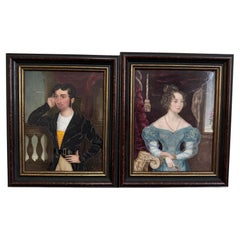 Pair 19th Century Derby Porcelain Plaques by William Corden