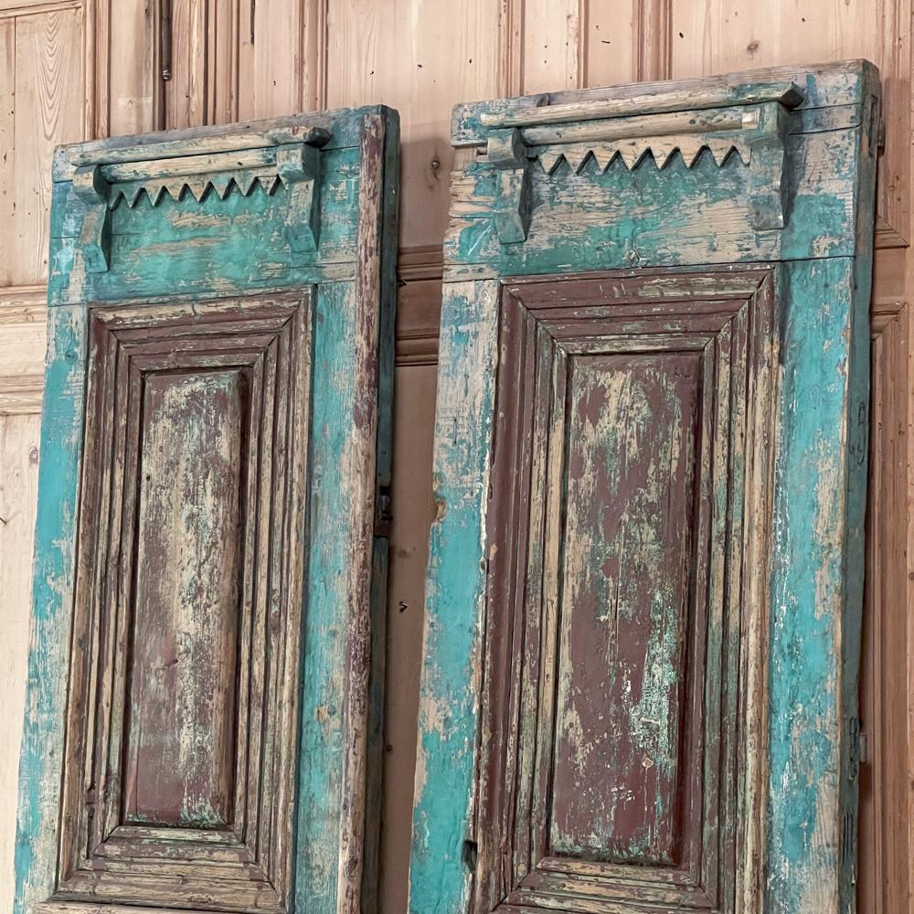 Late 19th Century Pair 19th Century East European Oak Exterior Doors