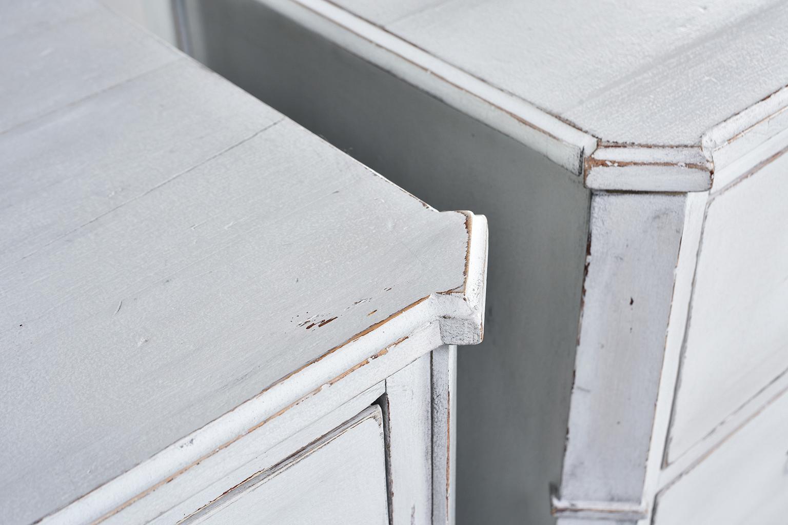 Pair of 19th Century English Pine Chests with New Paint 6