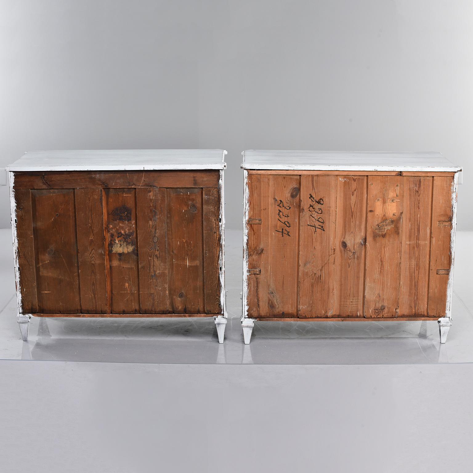 Pair of 19th Century English Pine Chests with New Paint 3