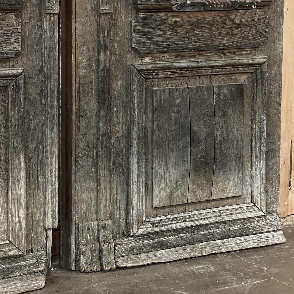 Paar Außentüren aus dem 19. Jahrhundert mit Schmiedeeisen im Angebot 6
